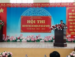 Khai mạc Hội thi giáo viên THCS chủ nhiệm lớp giỏi cấp huyện năm học 2021-2022